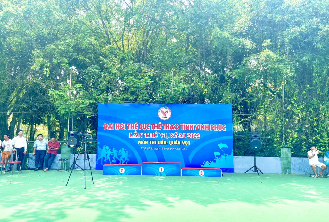 Giải tennis của Đại hội thể dục thể thao tỉnh Vĩnh Phúc lần thứ VI tại Sông Hồng Resort